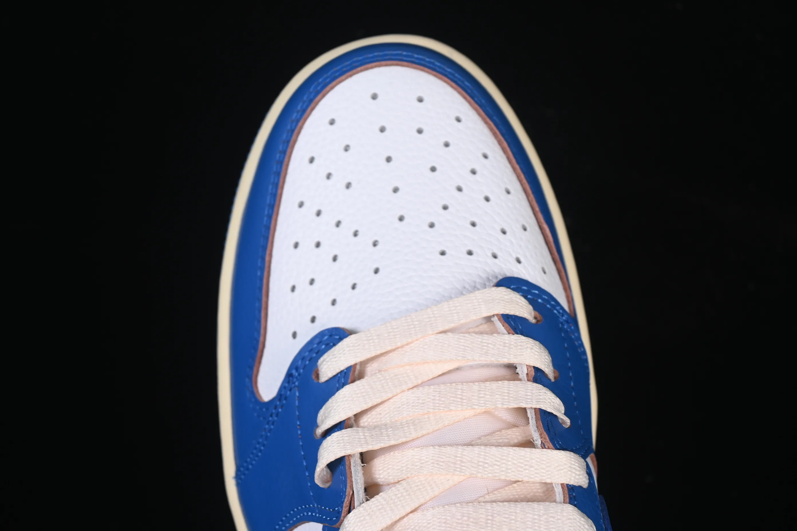 All categories Air Jordan Jordan series basketball shoes Air Jordan 1 Low Air Jordan 1 Low AJ1 Joe 1 UN blue and white low-top cultural and casual sneakers HQ6998-146